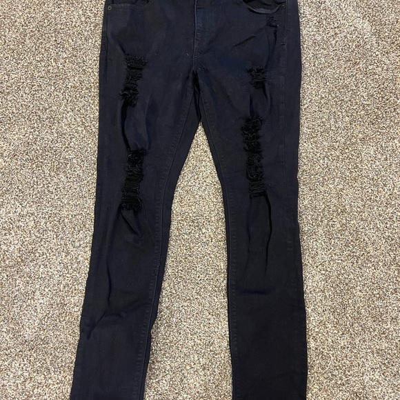 Express Denim - Black Distressed Jeans